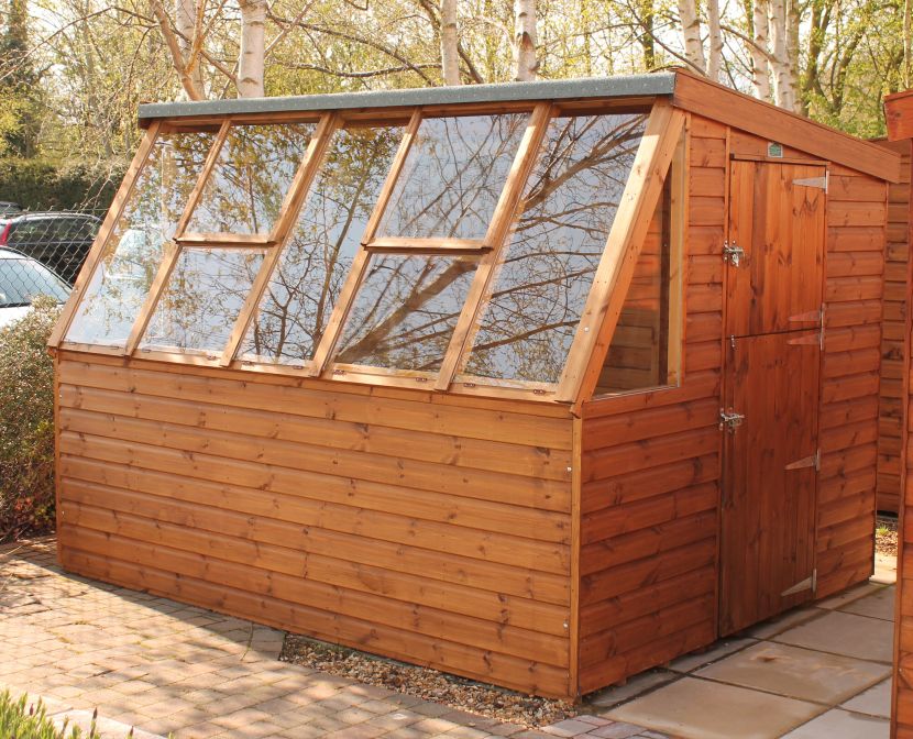10ft x 8ft (3m x 2.4m). Extra opening window