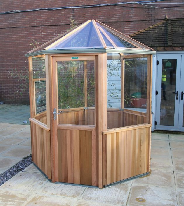 Alton Cedar Greenhouse Evolution OCTAGONAL 6x6 Greens Garden Buildings